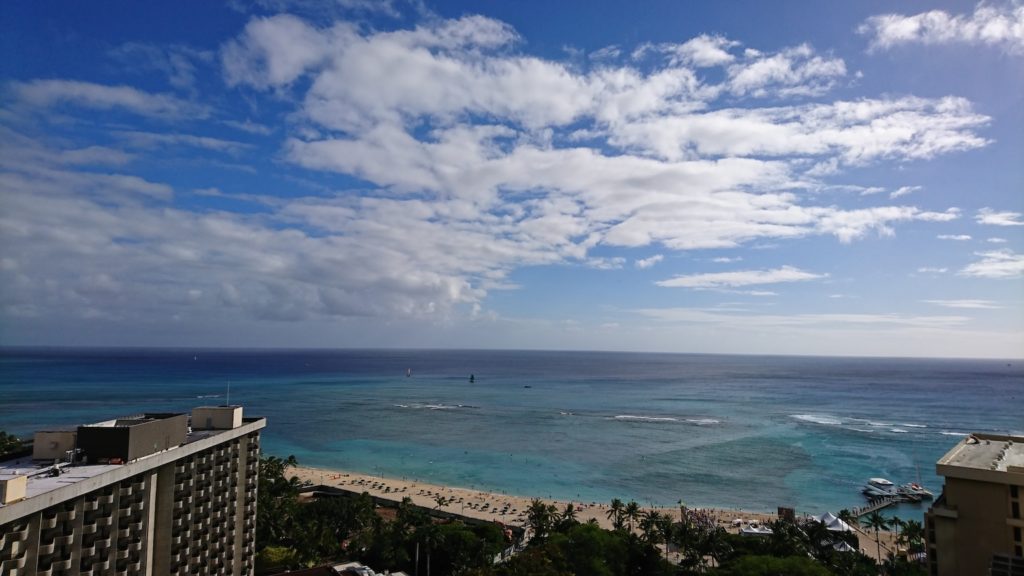 ハワイのヒルトンタイムシェアからの眺め